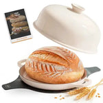 Kook Enameled Cast Iron Bread Oven-Ivory