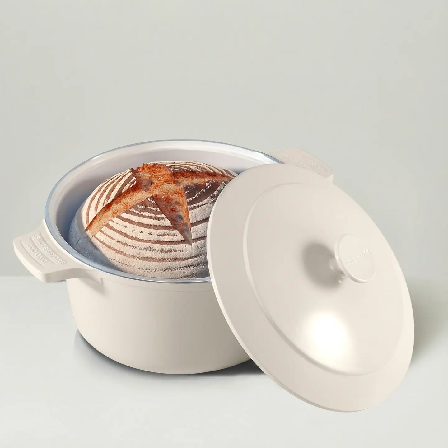 Gotham Steel 5QT Pastel Dutch Oven in Cream