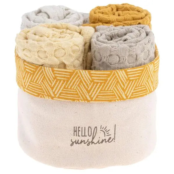 Waffle Weave Dish Cloth Set 4pk